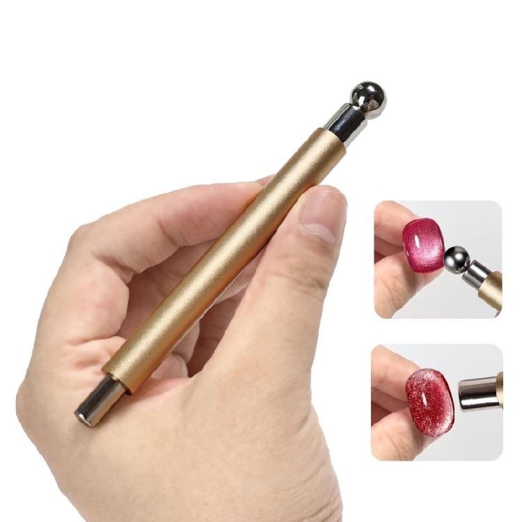 Double Tip Magnetic Nails Wand Strong Aluminum Body Fast Metallic Effect Easy Grip Perfect For Salon & Use
