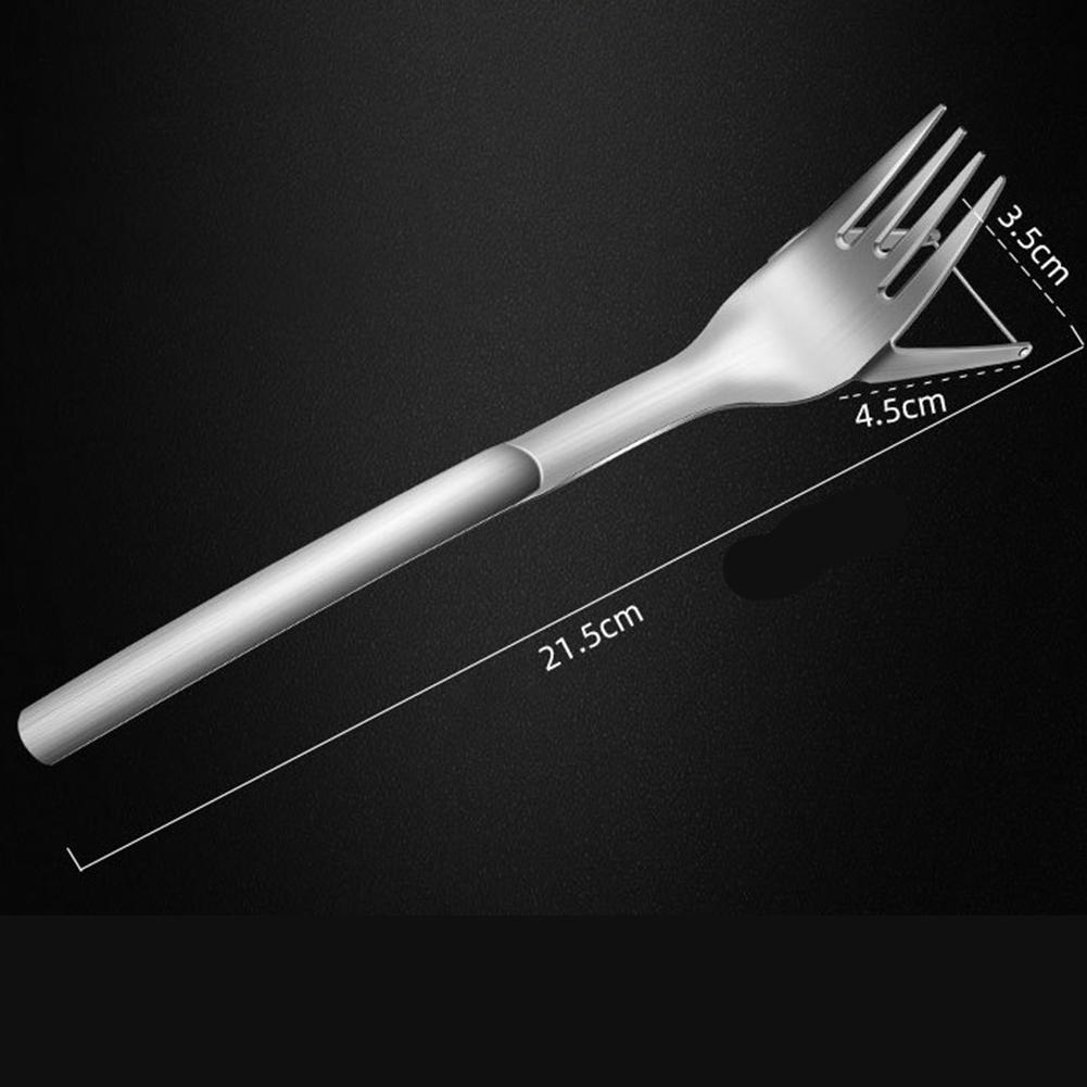 2-in-1 Multifunctional Fruit Fork 304 Stainless Steel Watermelon Fork Kitchen Accessories