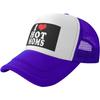 I Love Hot Moms Trucker Hat Funny Mesh Baseball Snapback Cap for Unisex and Women