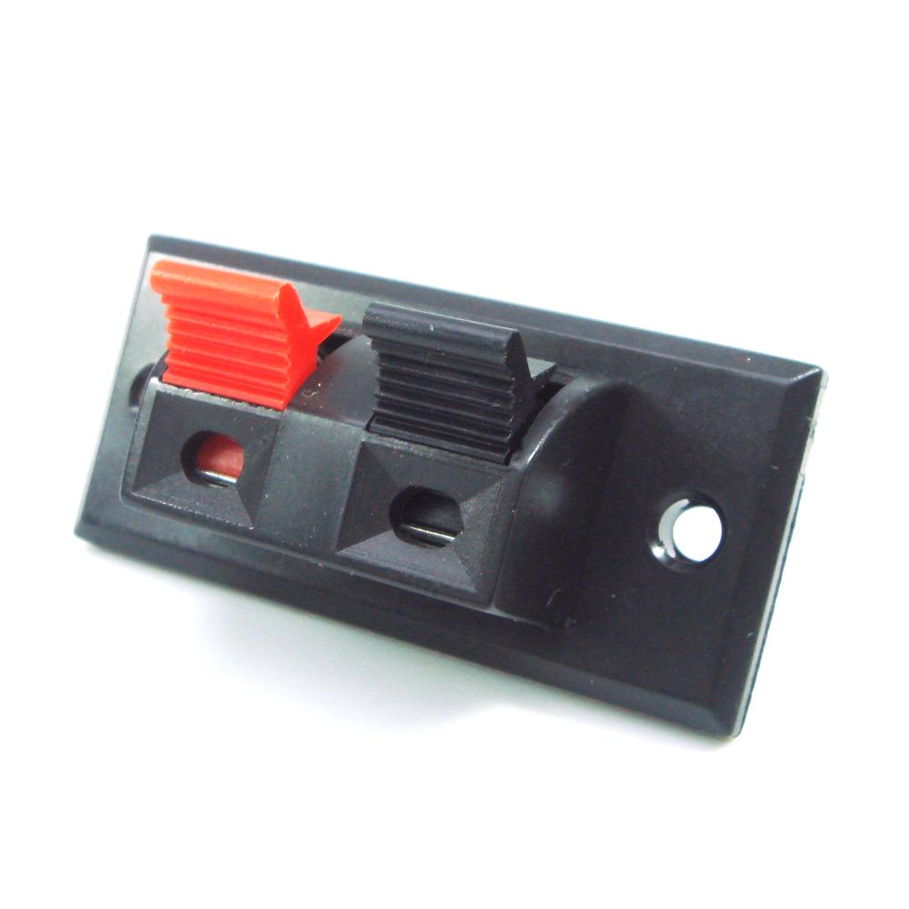 10/20/30pcs 2 Positions Connector Terminal Push In Jack Load Spring Speaker Terminals Plug Socket Clip