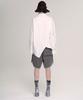 Aseupalageoseu Asymmetrical Multi-Button Pocket Shirt_White
