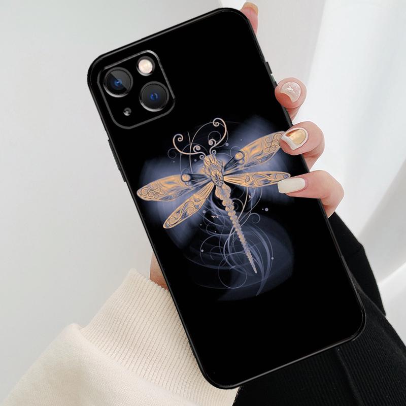Colorful Dragonfly Phone Case For iPhone 17 Pro Max 14 13 12 11 15 16 Pro Max Mini 15 16 Plus 16e 17 Air Cover