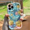 Phone Case: 2D Flat Design Suitable for iPhone 18 17 16 15 14 13 Pro Protective Case, Moon and Stars Embossing, Perfect Christmas and Halloween Holida
