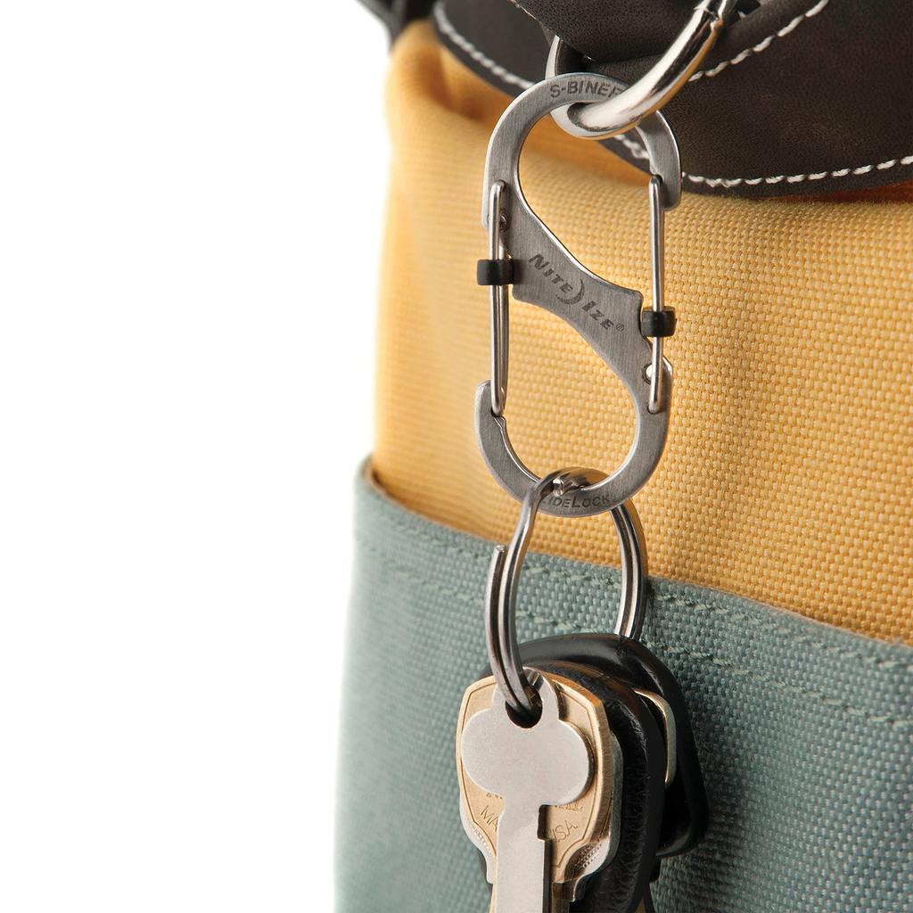 NITEIZE Esbiner Slide Lock Carabiner #4 Silver LSB4-11-R3 (Japanese Genuine