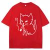Funny Smoking Cat Meme Graphic Tshirt Unisex Women Fashion Y2k Humor Short Sleeve Oversized Cozy Cotton Casual T Shirts Streetwear