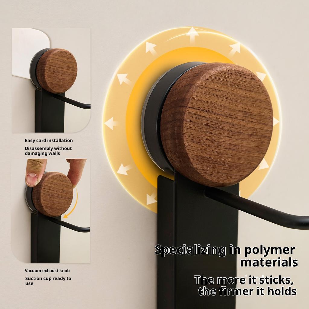 Suction Cup Kitchen Wrap Dispenser, No-Drill Punch Free Holder for Plastic Wrap, Aluminum Foil, Paper Towels & Bags