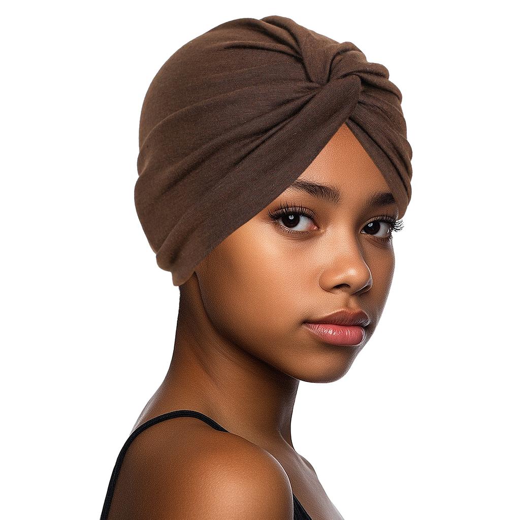 Europe United States Popular Forehead Cross Twist Cap High Elastic Turban Care Cap Wrap Hat Polyester Four Seasons Factory