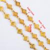 0.5M 1M Geometry Striped Square Necklace Chain Stainless Steel Circle Link Chains DIY Women Bracelets Jewelry Making Body Chain
