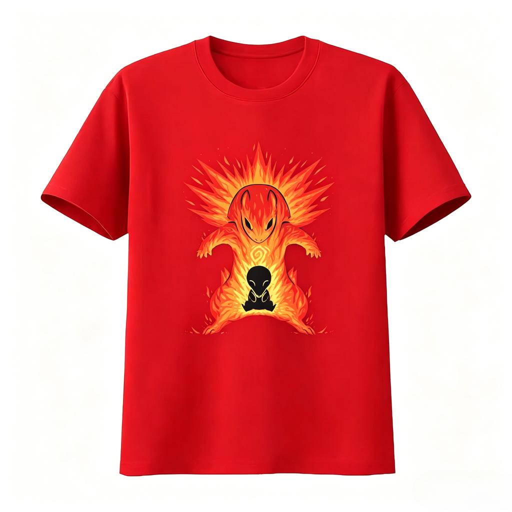 The Explosion Within Typhlosion Cyndaquil Monster T Shirt for Cool Design Fire Theme Vintage Streetwear Unisex 2026 Summer T Shirt