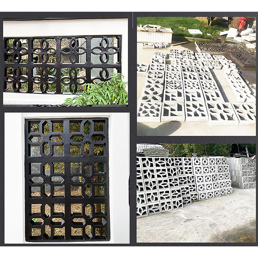 DIY Rasen Garten Zement Antike Ziegelform Gartenwegform 3D Schnitzerei Rutschfeste Beton Kunststoff Pflasterform
