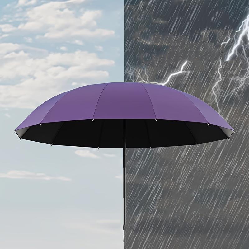 130CM Large Size Super Large Umbrella for Men and Women, Three-person Double-use Umbrella for Sun and Rain, Strengthening