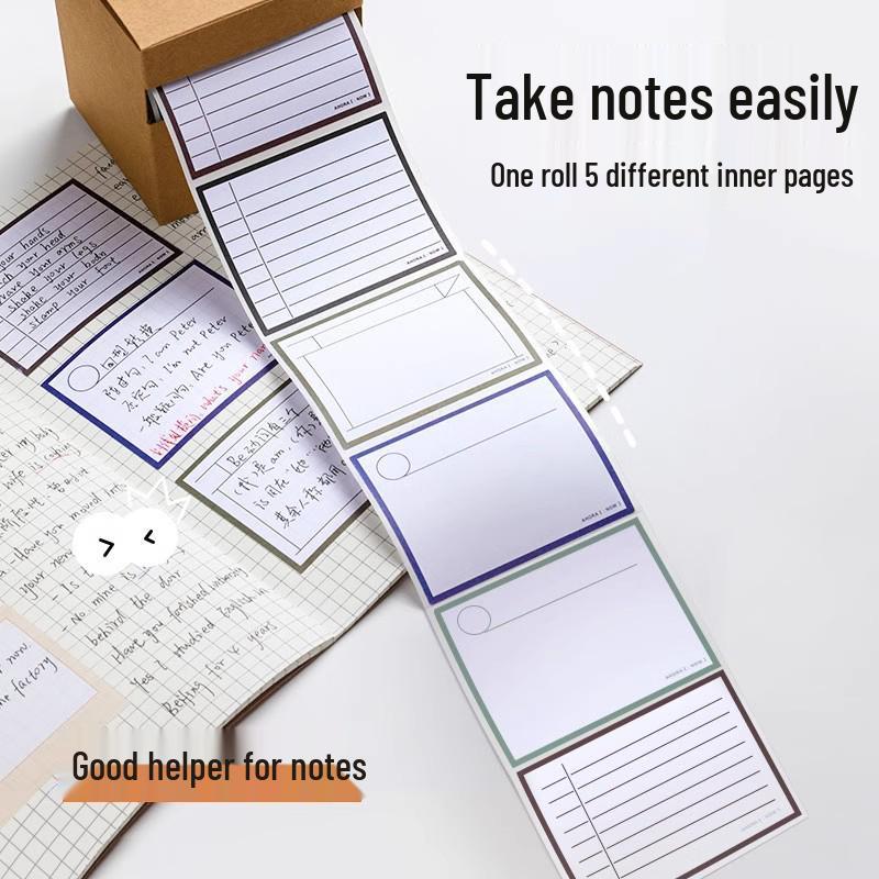 Student Adhesive Erasable Memo Pad Labels Correction Stickers
