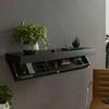 Solid Color Wooden Magic Flap Shelf Decorative Space Saving Hidden Shelves Wall Mounted with Secret Compartment