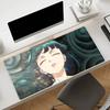 Gaming-Mauspad Schreibtischmatte Rutschfeste Basis Genähte Kanten Chibi Anime-Mädchen Collage Druck Tastaturpad für Gamer Home Office
