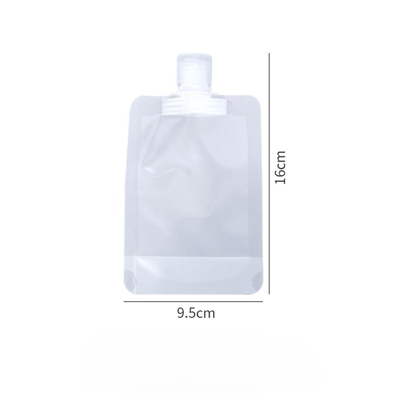 Travel Bagged Facial Cleanser, Body Wash, Shampoo, Portable Cosmetics and Lotion for Business Trips, Transparent Bagged Bags