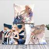 Cartethyia Anime Game W-Wuthering Waves Pillow Case Square Pillow Bedroom Sofa Leisure Comfort Living Room Home Decoration 40X40