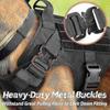Tactical Dog Harness And 4ft Bungee Leash, Military Dog Harness Set For Large Medium Dogs, Hunting