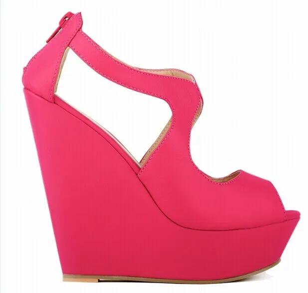 Divatos ékes szandálok Női nyári hétköznapi nyitott orrú platform magas sarkú gladiátor papucs Női parti ruhacipők Nagy méret