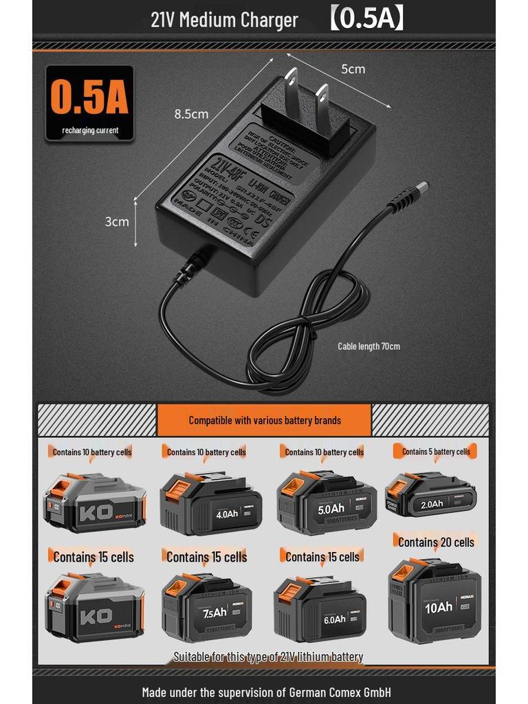 9P1E Cordless Lithium Drill & Hammer Set: Electric Wrench, Angle Grinder, Universal Charger (12V, 16.8V, 21V, 25V) with Accessories