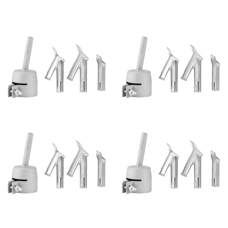 

ABUL-16Pcs Speed Welding Nozzles For Vinyl Pvc Plastic Hot Air Blower Triple-Cornered Speed Nozzle Round Welding Head Y Type срібний