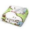 Snoopys Springtime Blanket Wool Novelty Breathable Throw Blanket for Home Decoration,