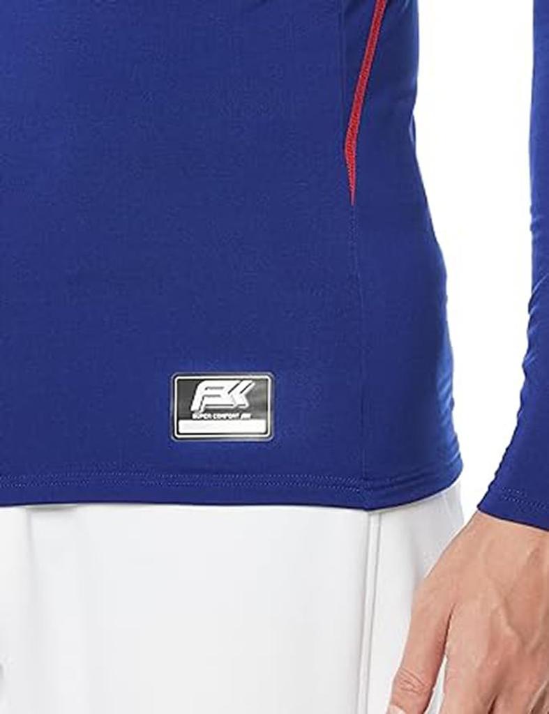 SSK Soft Fitted Undershirt SCBE230HL D Blue L SC Heat-Storage High-Neck Long-Sleeve (63)