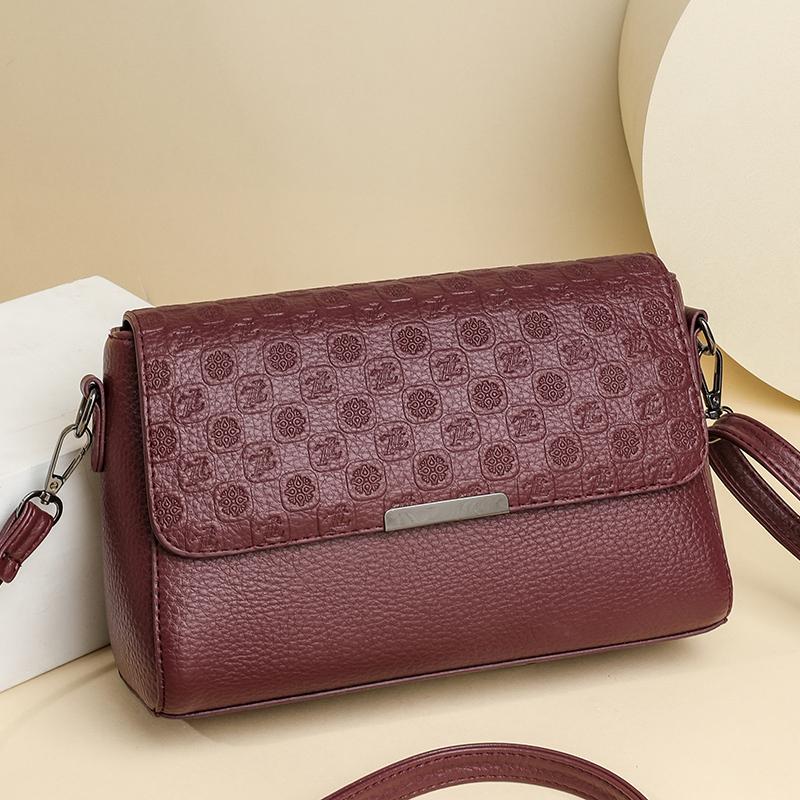 Women's Bag PU Middle-aged Mother Bag Shoulder Bag Crossbody Bag