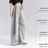 Kappa Women's Striped Loose Straight-Leg Sport Pants