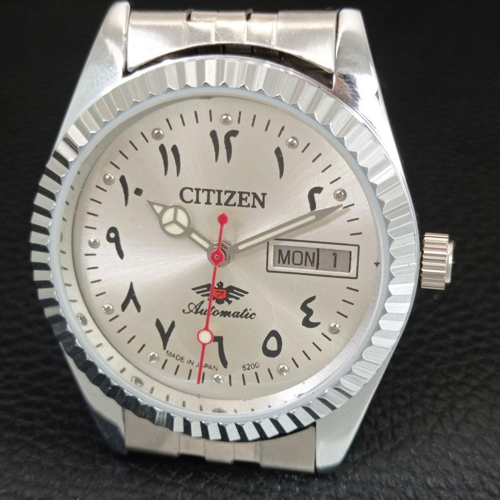 VINTAGE CITIZEN AUTOMATIC REFURBISHED JAPAN MENS SILVER DIAL WATCH a446862-1
