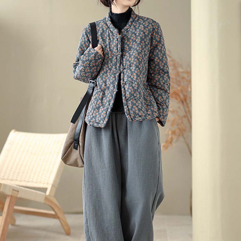 Coat for Women Thickened Autumn Winter Cotton Windbreaker Oversize Warm Casual Jacket