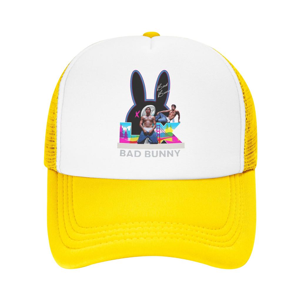 Summer Mesh Sun Hats Summer Baseball Cap Vintage Hip Hop Hats Bads Bunnys Unisex Men Print Kpop Rock Dropshipping Baseball Cap