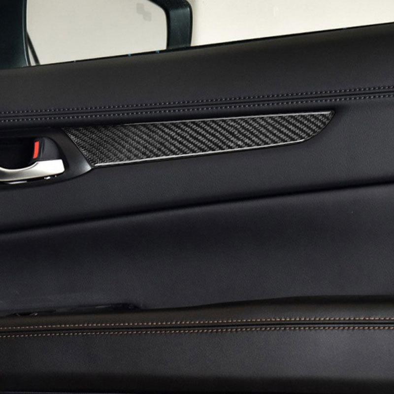 For Mazda CX-5 CX5 CX 5 2017 2018 Soft Carbon Fiber Car Accessories Interior Window Door Panel Cover Strips Trim