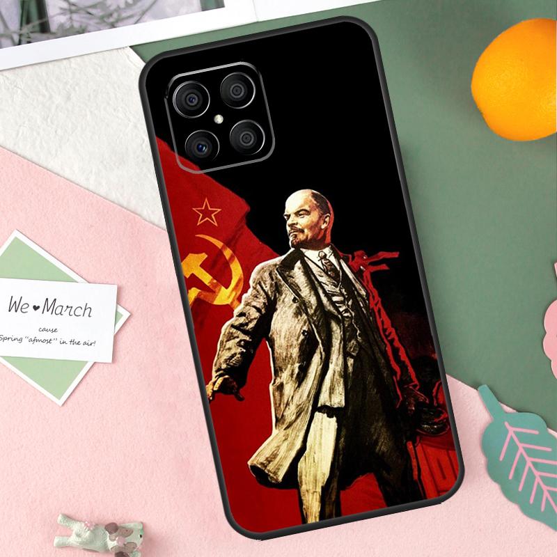 lenin Soviet Union flag Case For Honor X9b X8b X9a X8a X8 X9 X9c 50 70 90 Lite Honor 200 Pro Magic 7 5 6 Lite Cover