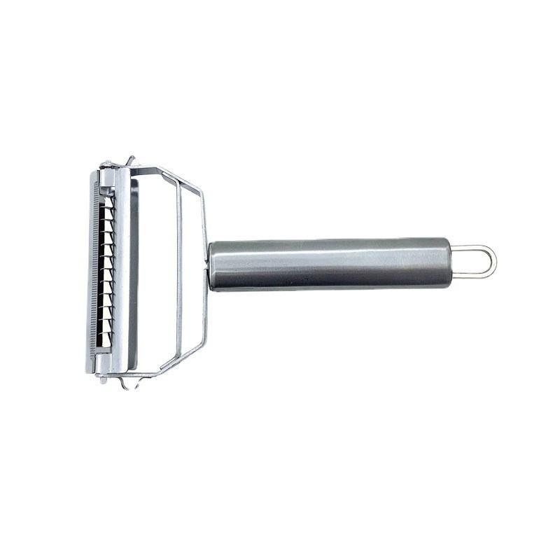 Doppelkopf-Schäler & Reibeklinge aus Edelstahl für Gemüse und Obst