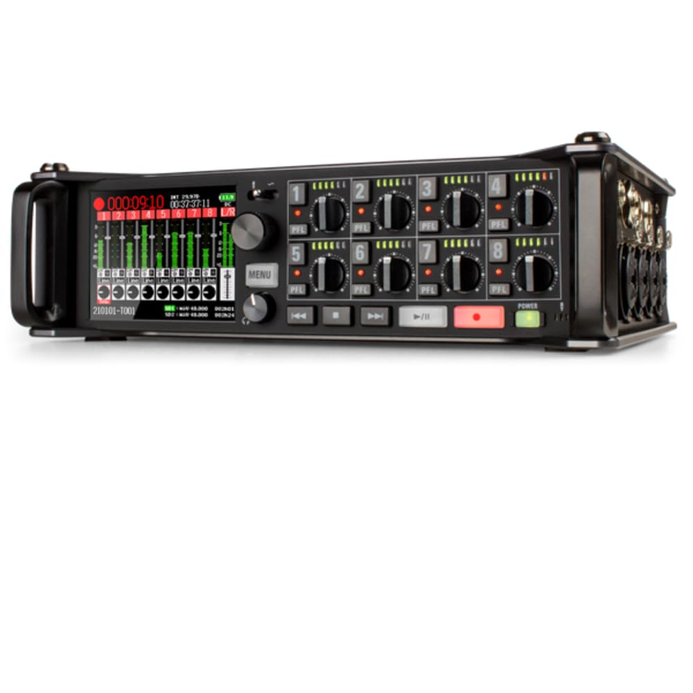 Zoom F8nPro Field Recorder with Dual AD Converters and 32-bit Float Recording