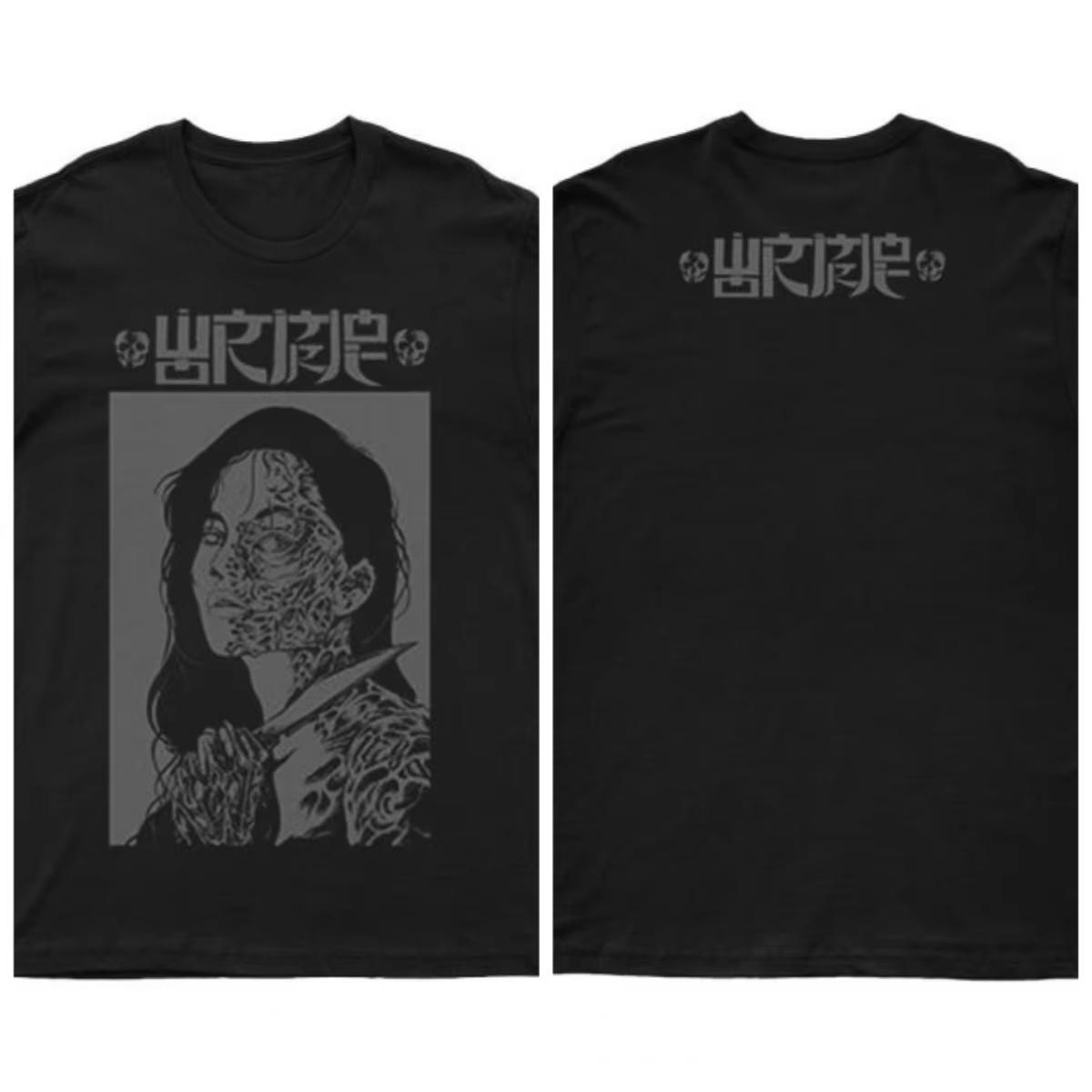 

2025 New WORMROT - IN GRIND WE ROT Printed Unisex Street Fashion Trendy Short Sleeve with Pure Cotton Round Neck 4XL