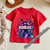 2026 Roblox T Shirt for Kids Summer Fashionable Short Sleeve Tee Boys Girls Casual Gaming Print Soft Childrens Tops