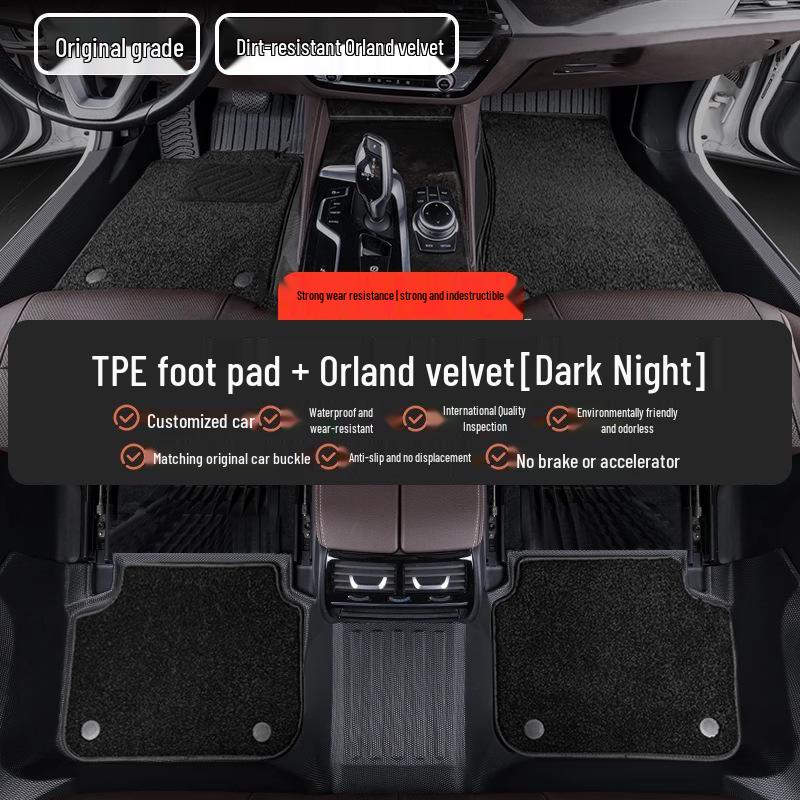 Full Coverage TPE Car Floor Mats for Honda Accord, CRV, Civic, XRV, Geely, Binzhi