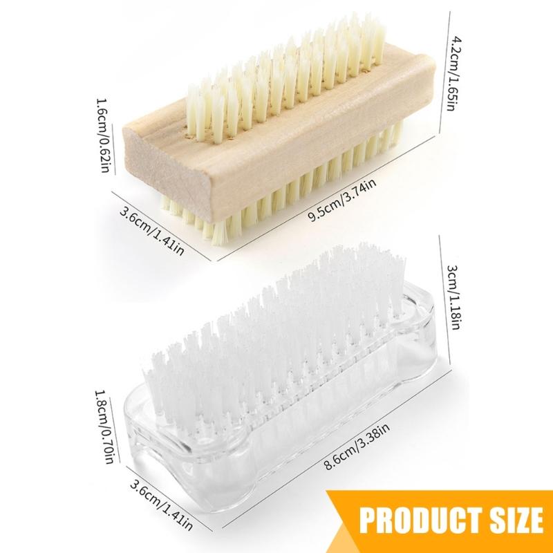 Convenient Nail Brush For Efficient Nail Cleaning And Maintenance Fingernail Ceaning Tool for Salon Home and Travel Use
