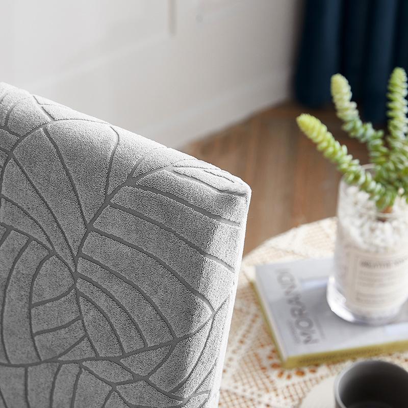 Stretch Jacquard Chair Covers Dining Room Elastic Slipcover For Chairs Kitchen Spandex Case Living Room Office Home Decoration