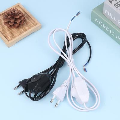 1,8M prodlužovací kabel se stmívačem Eu Plug Ovládací spínač Napájecí kabel Kabel Eu Zástrčka pro stolní lampu 220V elektrický kabel