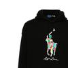 Polo Ralph Lauren FW23 Logo Print Hooded Drawstring Long Sleeve Sweatshirt Men Sweatshirt Black 710926613-002