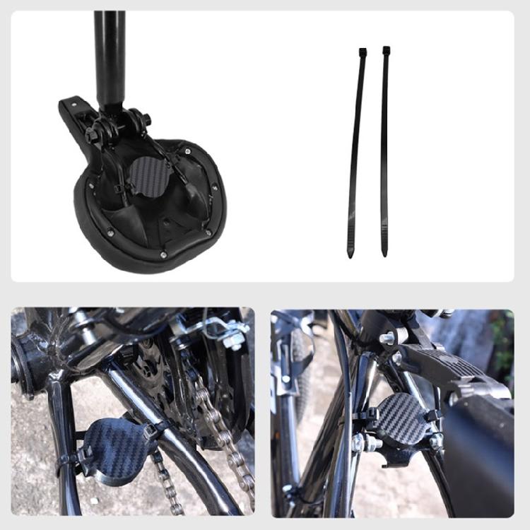 Road Bicycle Support Rack Holder for Tag Carbon-Fiber Film Anti-lost GPS Bracket