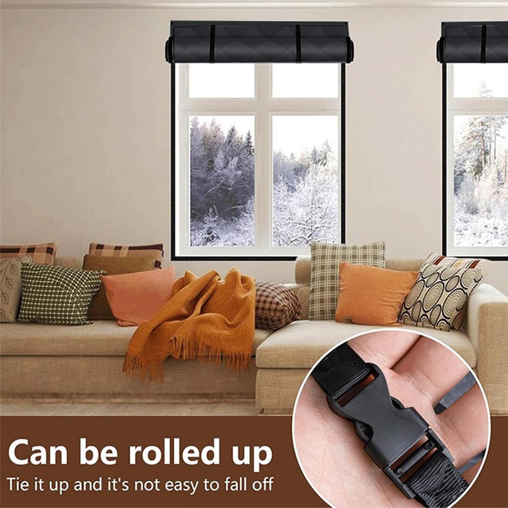 Winter Window Insulation Insulated Reusable Covering Thermal Window Cold Protection Film For Bedroom Home Basement Living Room