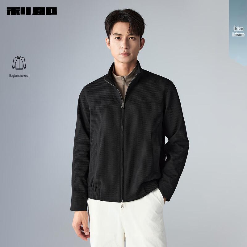 Lilang Men s Fashion Textured Stand-Collar Jacket 185/100A
