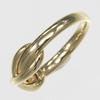 TIFFANY&Co. Infinity Ring K18 yellow gold #4.5(US Size) 4g Women Used