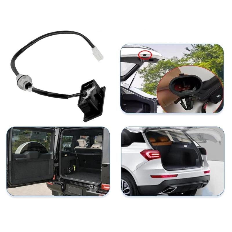 Trunk Release Button Unit with Wire Lead for 2007-2013 Sedan Year Range, GS2A624B0B, Rectangular Face and White Port Care Part Vehicle