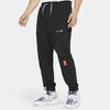 Nike Fleece-Lined Solid Color Sports Training Basketball Sweatpants Men Bottoms Black CK6664-010