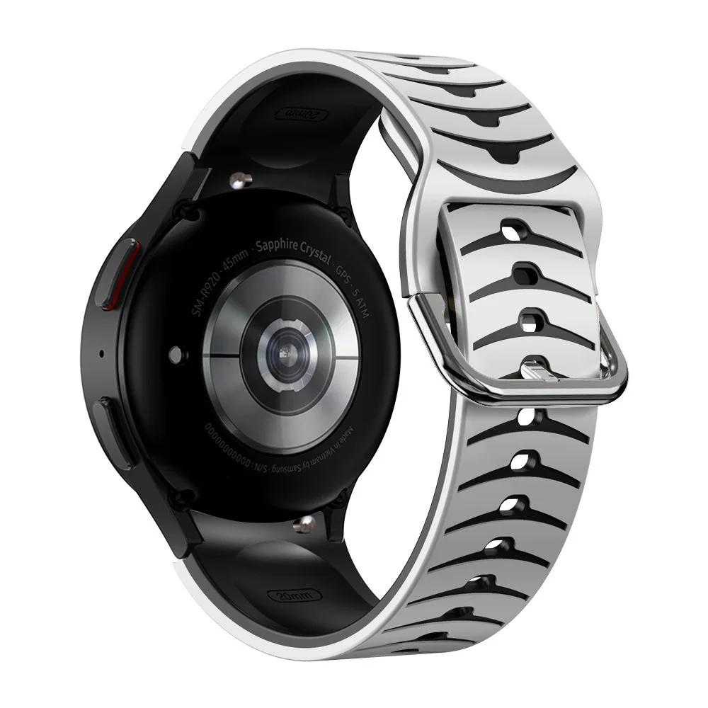 No Gaps For Samsung Galaxy Watch 4/5/6 44mm 40mm Band 4/6Classic 47 46 43mm Silicone Correa Bracelet For Galaxy 5 Pro 45mm Strap