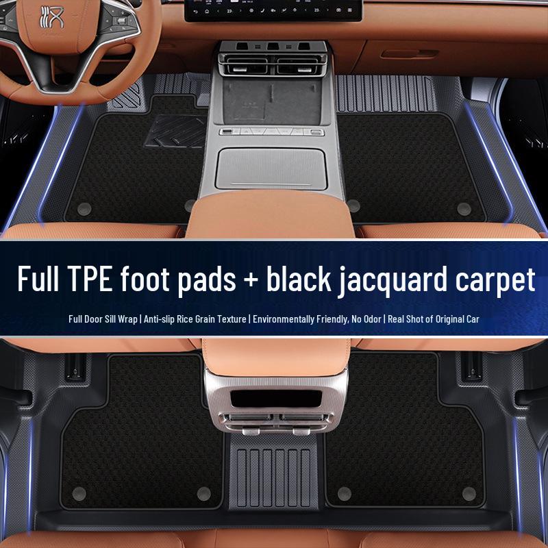 Yongjue TPE Floor Mats for BYD Han L - Full Coverage Car & Door Sill Accessories